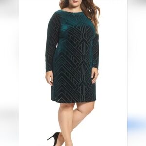Vince Camuto Cut Out Velvet Dress NWT